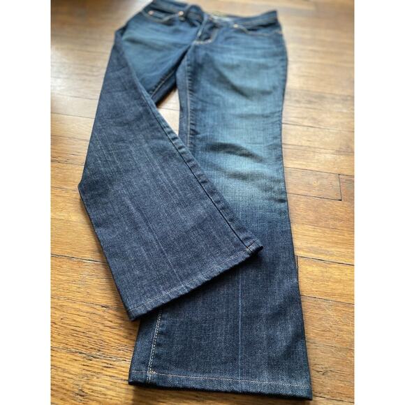 DAVID KAHN Jeanswear Distressed Bootcut Denim Jeans sz 2P - Picture 7 of 9